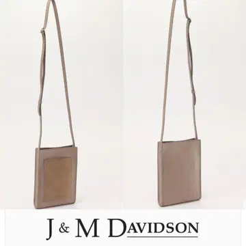 신상품 미사용 J&M DAVIDSON 베이지 가죽 숄더백