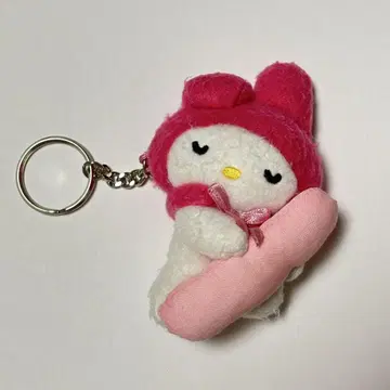 마이멜로디 잘 자요 마스코트 키링 봉제 인형 헤이세이 레트로 레어