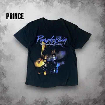 PRINCE 프린스 빈티지 프린트 밴딩 티셔츠 헤비 온스