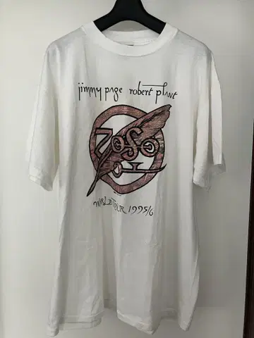 90년대! JIMMY PAGE ROBERT PLANT TOUR 티셔츠