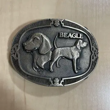 빈티지 AWARD DESIGN MEDALS BEAGLE 버클
