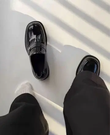 스퀘어토 스퀘어 로퍼 더비 슈즈 부츠 캐주얼 모드