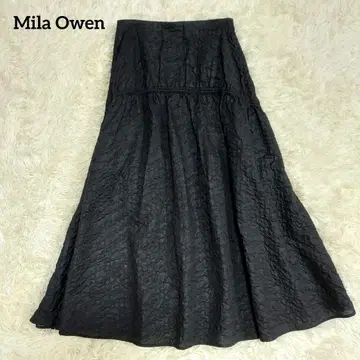 Mila Owen 미라 오웬 볼륨 자카드 스커트 롱 M