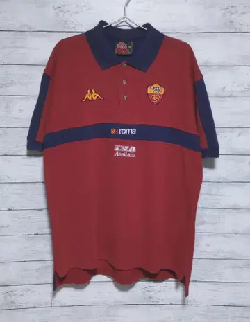 00s 카파 AS 로마 피케 셔츠 XL