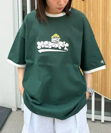 #MEMORY 반팔 티셔츠 그린