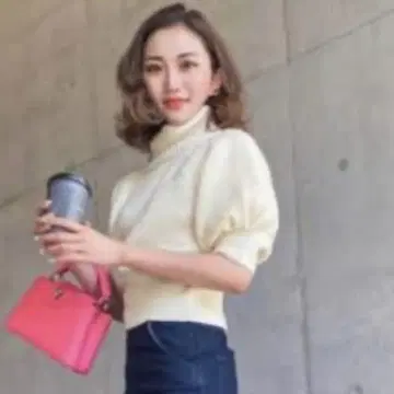 sheller 셰리에 터틀 니트 반팔