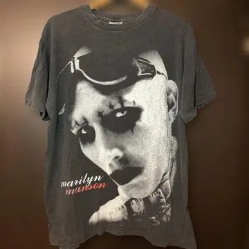 구제 의류 MARILYN MANSON 마릴린 맨슨 밴딩 티셔츠 XL