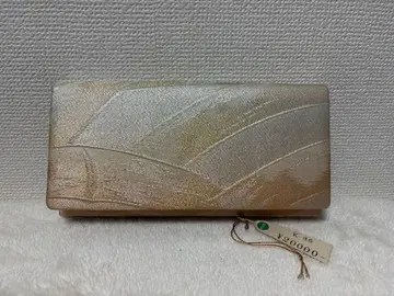 골드 컬러 실크 기모노 가방, 나무 상자 포함