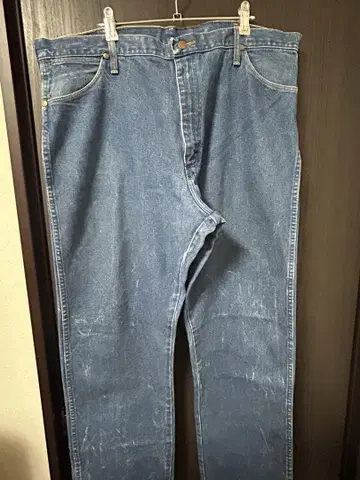USA제 80년대 Wrangler 블루 데님 스트레이트 레그