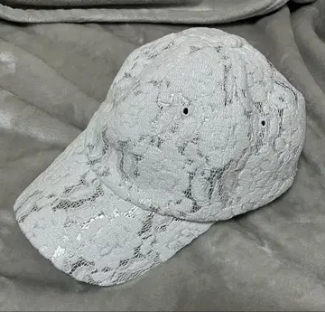 FLOWER LACE SILVER CAP (플라워 레이스 실버 캡)