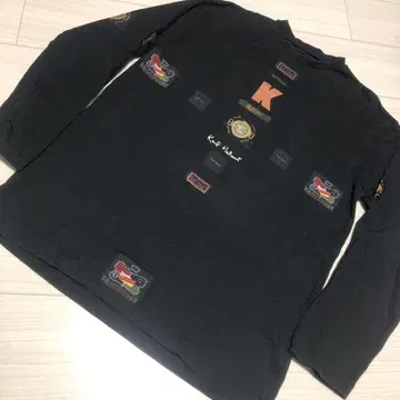 Used KARL HELMUT 칼 헬무트 패치워크 긴팔 티셔츠