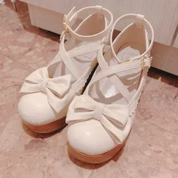 Amavel 리본 펌프스 아이보리
