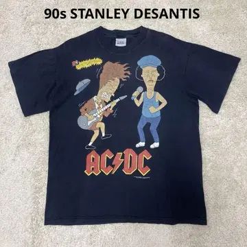 90s AC/DC 비버스 & 버드 헤드 스탠리 데산티스 콜라보 T