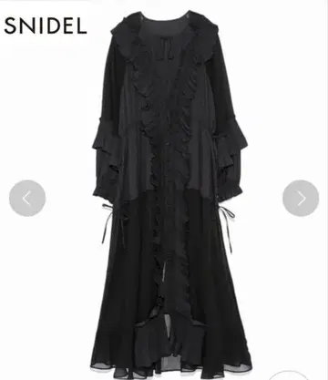 이시하라 사토미 SNIDEL 플리츠 프릴 디테일 원피스