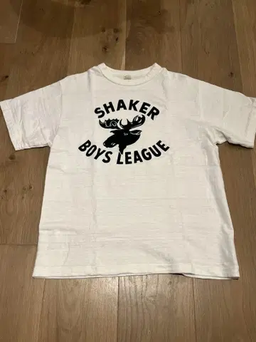 웨어하우스 Lot.4601 SHAKER 화이트 플로키 티셔츠