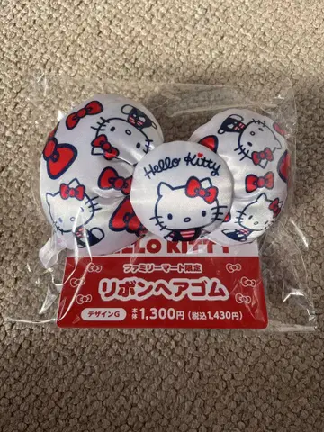 산리오 헬로키티 리본 머리끈