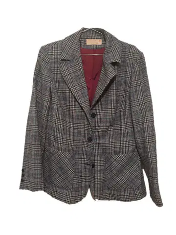 80년대 Pendleton 체크 무늬 100% 울 테일러드 자켓 레어