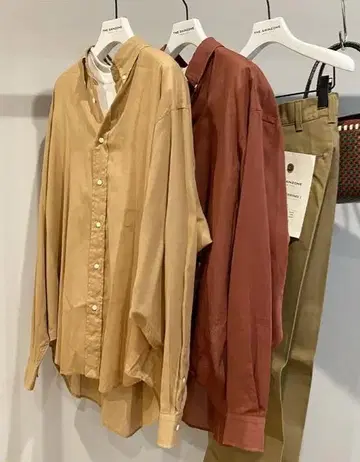 미사용 Shinzone SHEER DADDY SHIRT 베이지