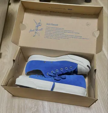 Jack Purcell 스니커즈 파랑 스웨이드 컨버스