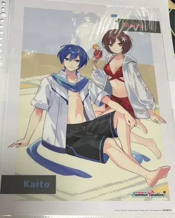 Summer Vacation A4 클리어 포스터 MEIKO KAITO