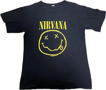 NIRVANA 스마일 티셔츠 00s