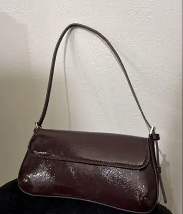 자라 핸드백 버건디 빨간색