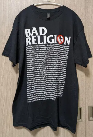 BAD RELIGION 티셔츠 XL 블랙
