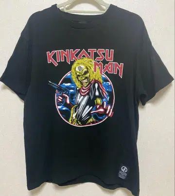 레어 근육맨 IRON MAIDEN 패러디 티셔츠 L 근육맨