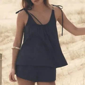 ZARA 자라 드레이프 프린트 상의