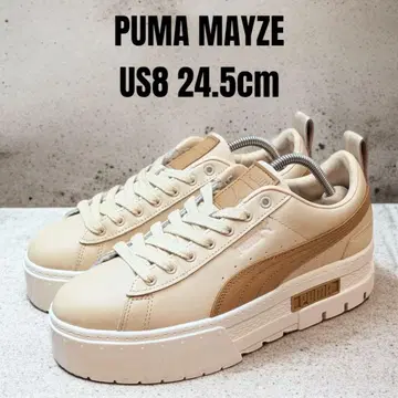 새상품급 PUMA MAYZE 푸마 메이즈 24.5cm 베이지 통굽