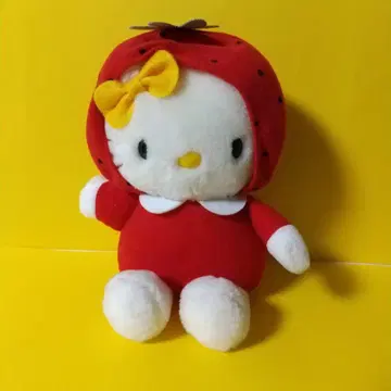 지역 한정 키티 시즈오카 한정 딸기 헬로키티 봉제 인형 키티 산리오