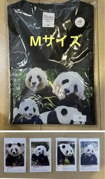 우에노 마쓰자카야 신상품 폴라로이드풍 카드 티셔츠 M 어드벤처 월드