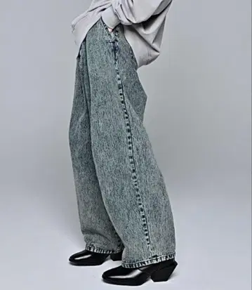 아들러/빈티지 메이크 와이드 테이퍼드 데님