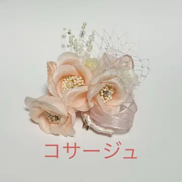 꽃 코사지 핑크 삼중 꽃 로즈 브로치