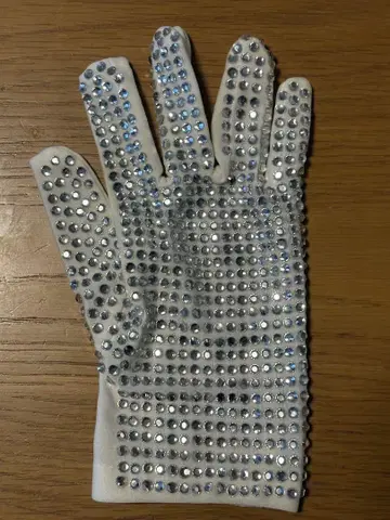 마이클 잭슨 그로브 장갑 오른손용 큐빅