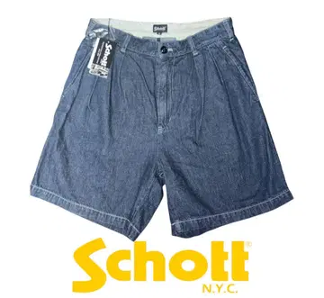 택 포함 새상품 schott 샷 하프 팬츠 숏 팬츠 데님