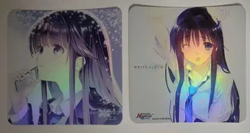 WHITE ALBUM2 콜라보 카페 코스터 카즈사 카즈사