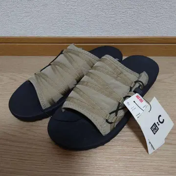 유니클로 C 슬라이드 샌들 32 베이지 XL 27cm UNIQLOC