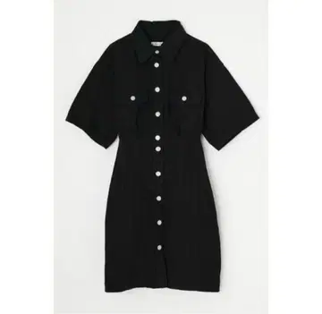 moussy 데님 원피스 반팔 사이즈 1 블랙