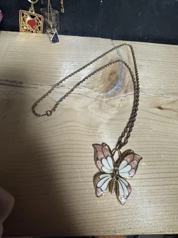 Vintage 버터플라이 골드 목걸이