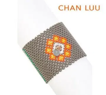 미사용 CHAN LUU Beaded Stretch Cuff