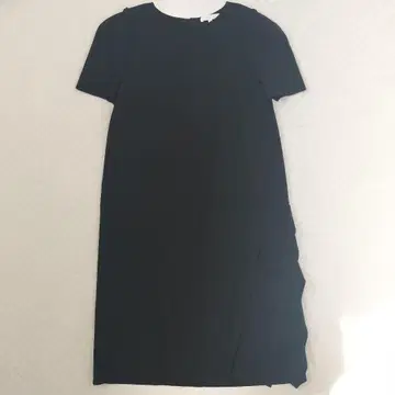 에포카 밀라노 리브 사이드 프릴 원피스 드레스 블랙 40 L
