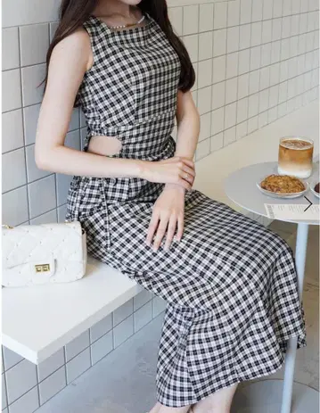 POMME 찰름 사이드 리본 원피스