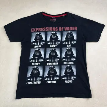 00s STARWARS 티셔츠 다스 베이더 표정 블랙 무비
