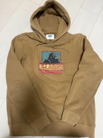 XLARGE 브라운 후드티 L 사이즈