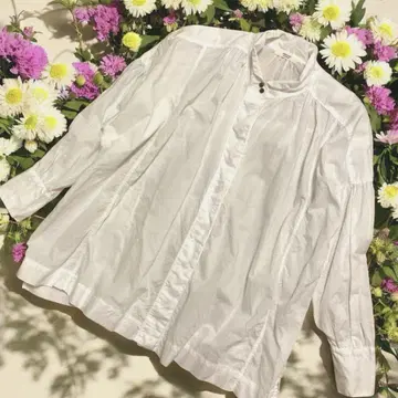 tukuroi SUN VALLEY 린넨 면 코튼 린넨 블라우스 M