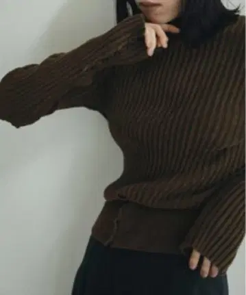아누케 벨루어 리브 니트
