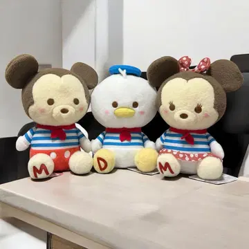 미키 & 프렌즈 밀키 보아 BIG 봉제 인형 마린 스타일 3개 세트