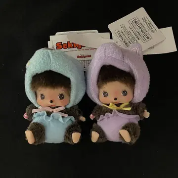 몬치치 애니마루 베이비치치 얼굴이 큰 키체인 곰 고양이