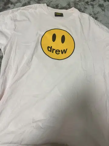 drew house 스마일리 페이스 타입 티셔츠 L 사이즈 핑크